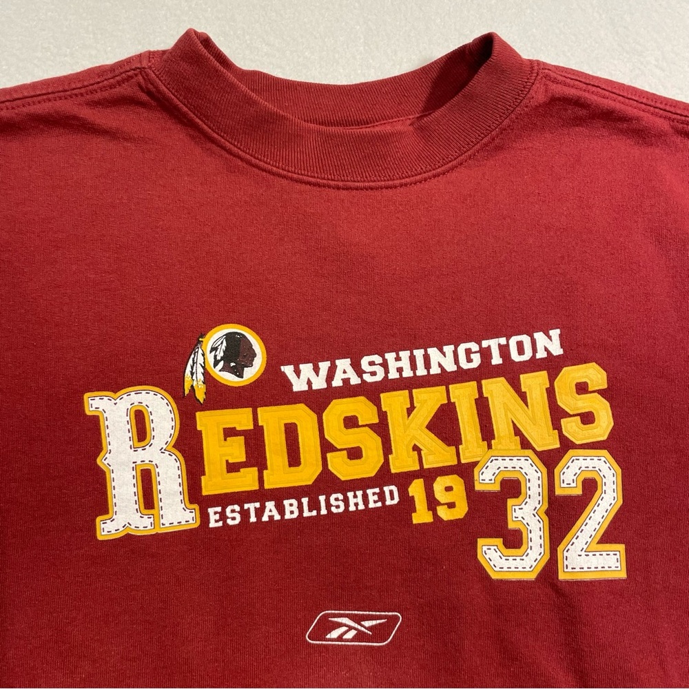 Vintage Reebok Washington Redskins Kids Pullover Sweatshirt Size Medium